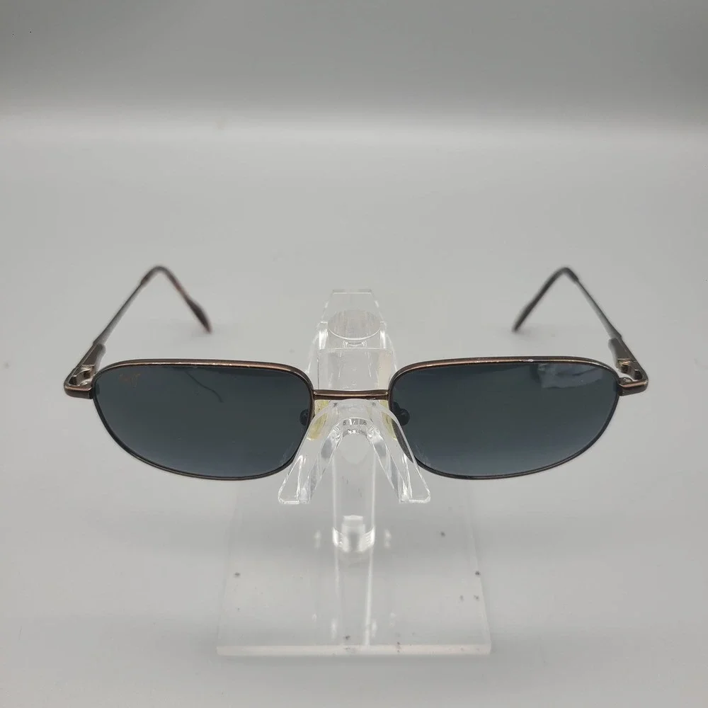 Maui Jim MJ-550-23 Maui Titanium Polarized Sunglasses Bronze Rectangular Japan